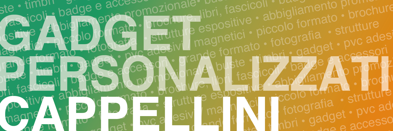 Cappellini bianchi e colorati Loretoprint